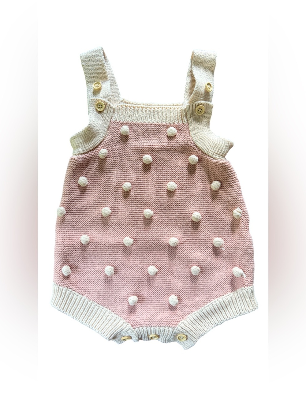 Just Bodi Baby Girl Romper Pink Baby Knitted One piece Cute 6-12 months